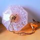 Art Deco glass pendant from Clichy in pink