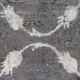 Vintage persian rug handwoven overdyed wool living area rug