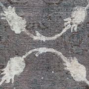 Vintage persian rug handwoven overdyed wool living area rug