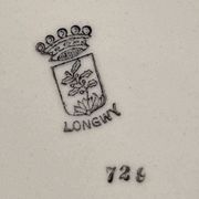 Longwy oval platter, model 729