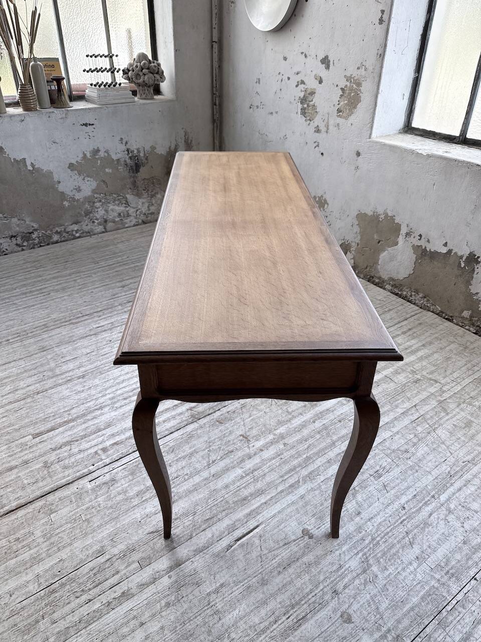 Console bureau en chêne 1960