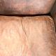 Vintage Sheep leather wagon wheel clubchair Holten