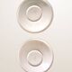 Paire de plats ronds Digoin 9177