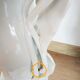 Pair of large vases of brides / cone vases 45 cm high
