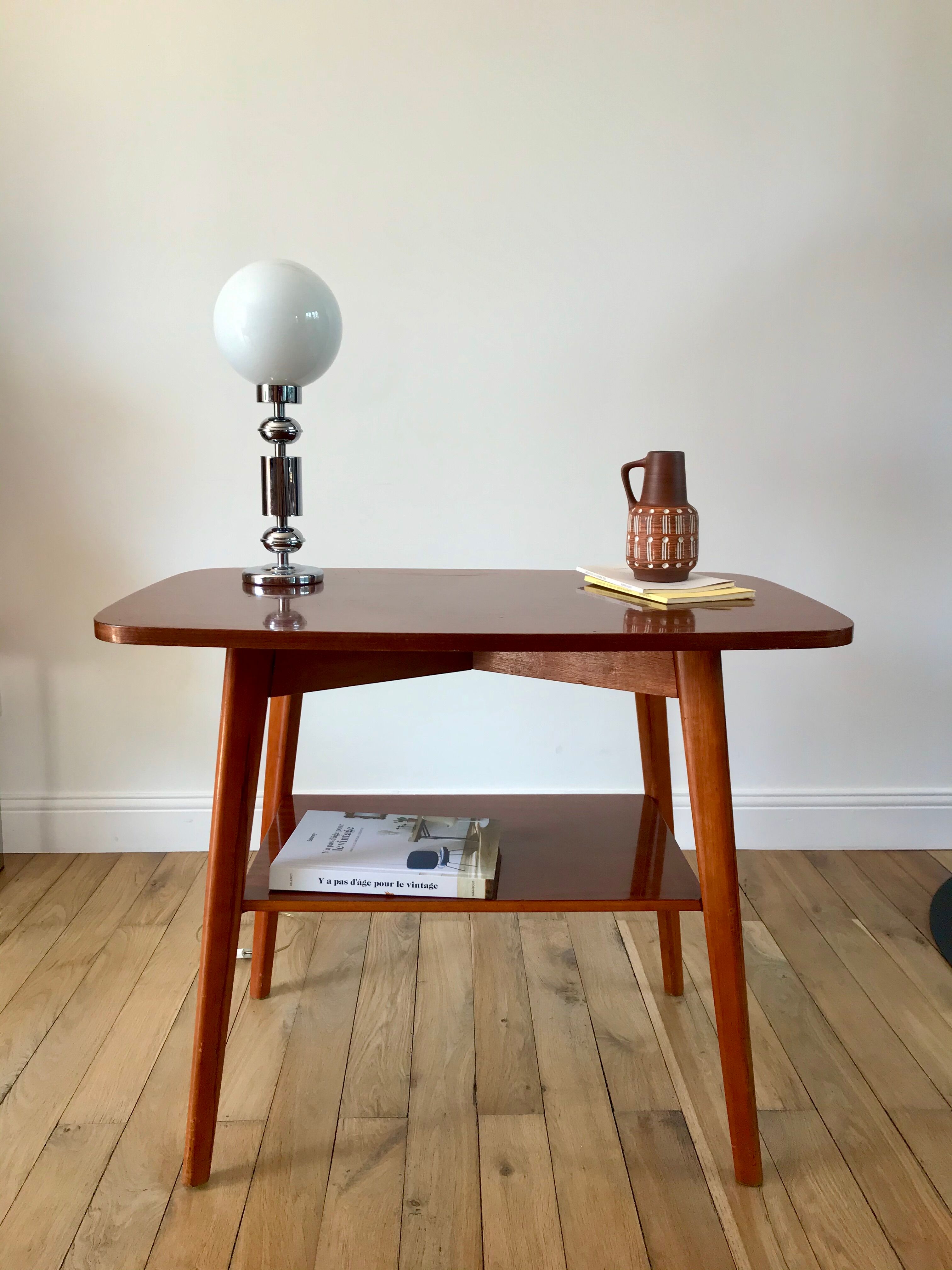 Table console in beech wood 50s