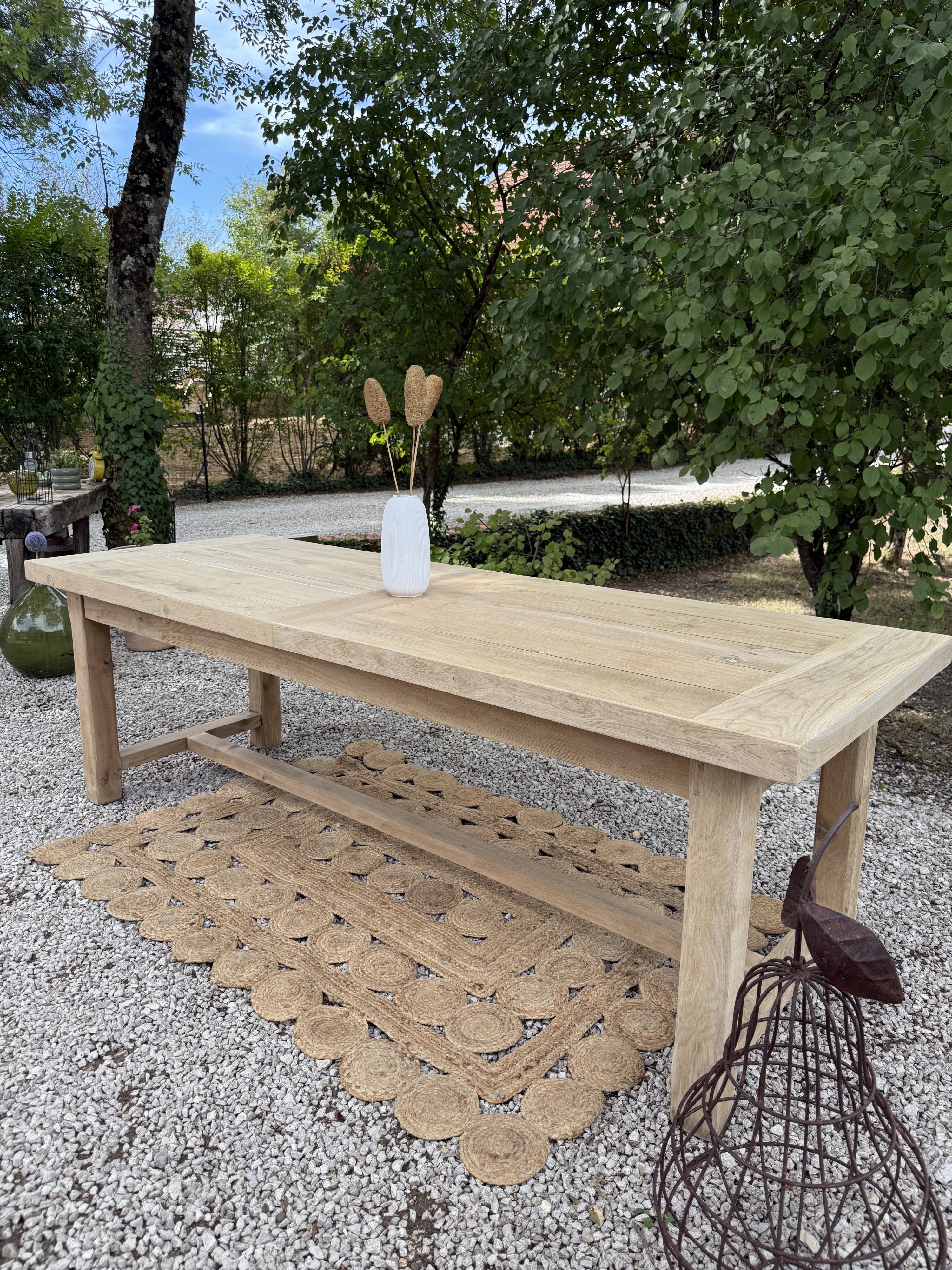 Large solid wood table 238cm