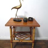 Brass heron standing