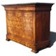 Louis Philippe chest of drawers in walnut bramble / st Anne's grey marble tray