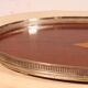 19th century silver-plated metal and mahogany tray
