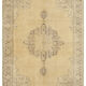Handwoven antique anatolian beige rug 204 cm x 290 cm