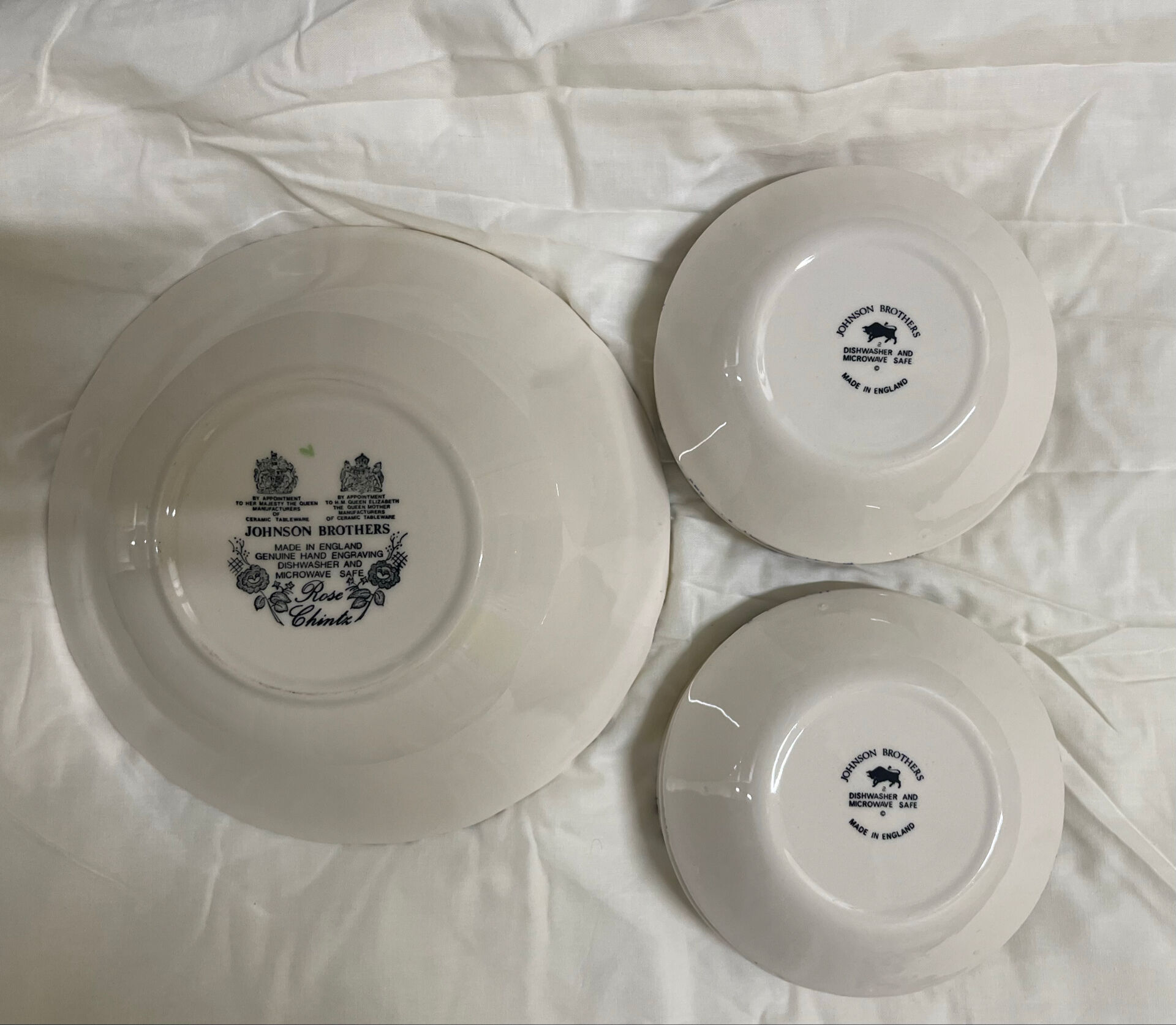 Dessert service set Johnson Brothers - Rose Chintz Blue