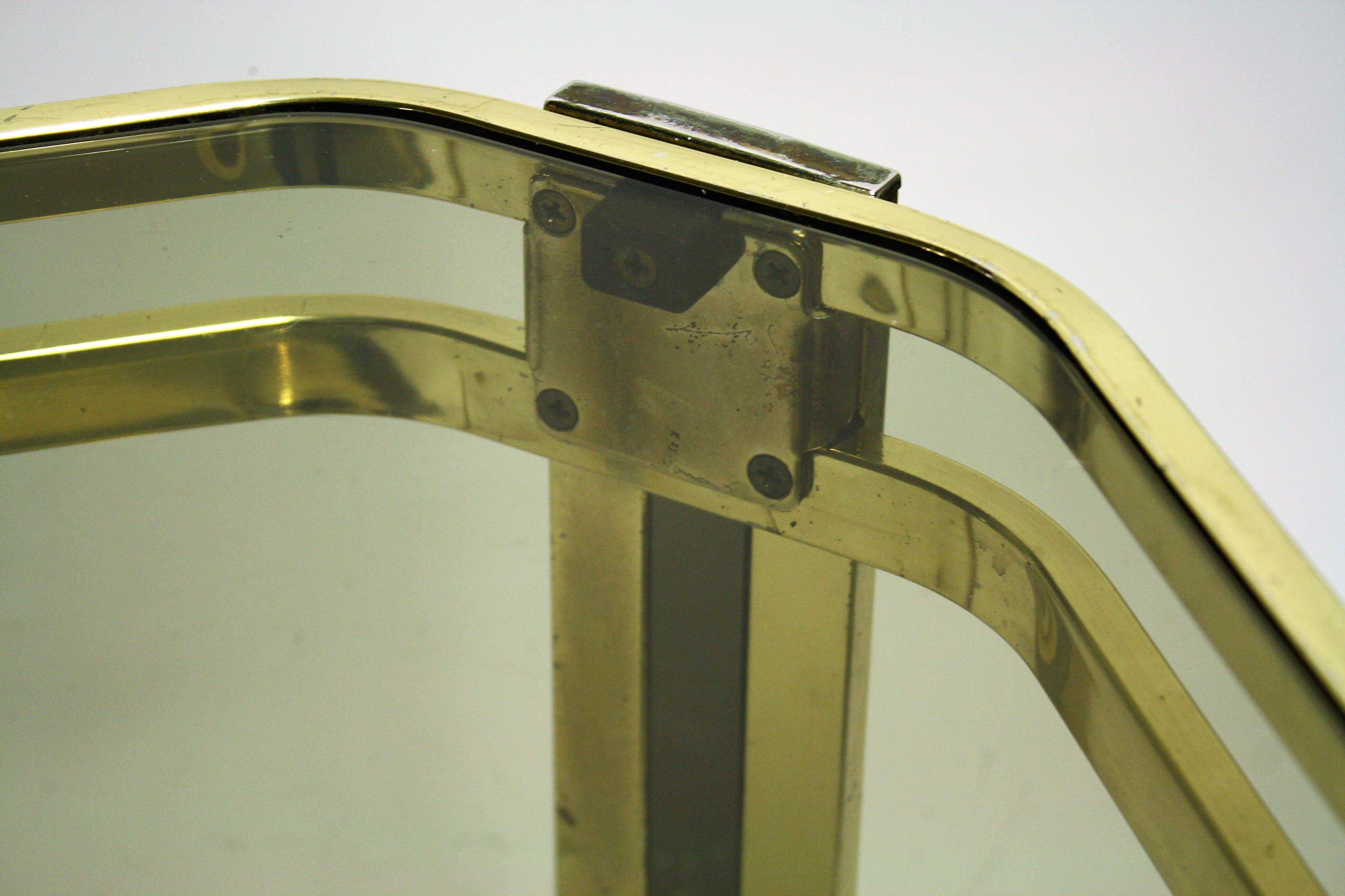 Brass console table, 1970s