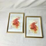 Pair of golden frames. Hama