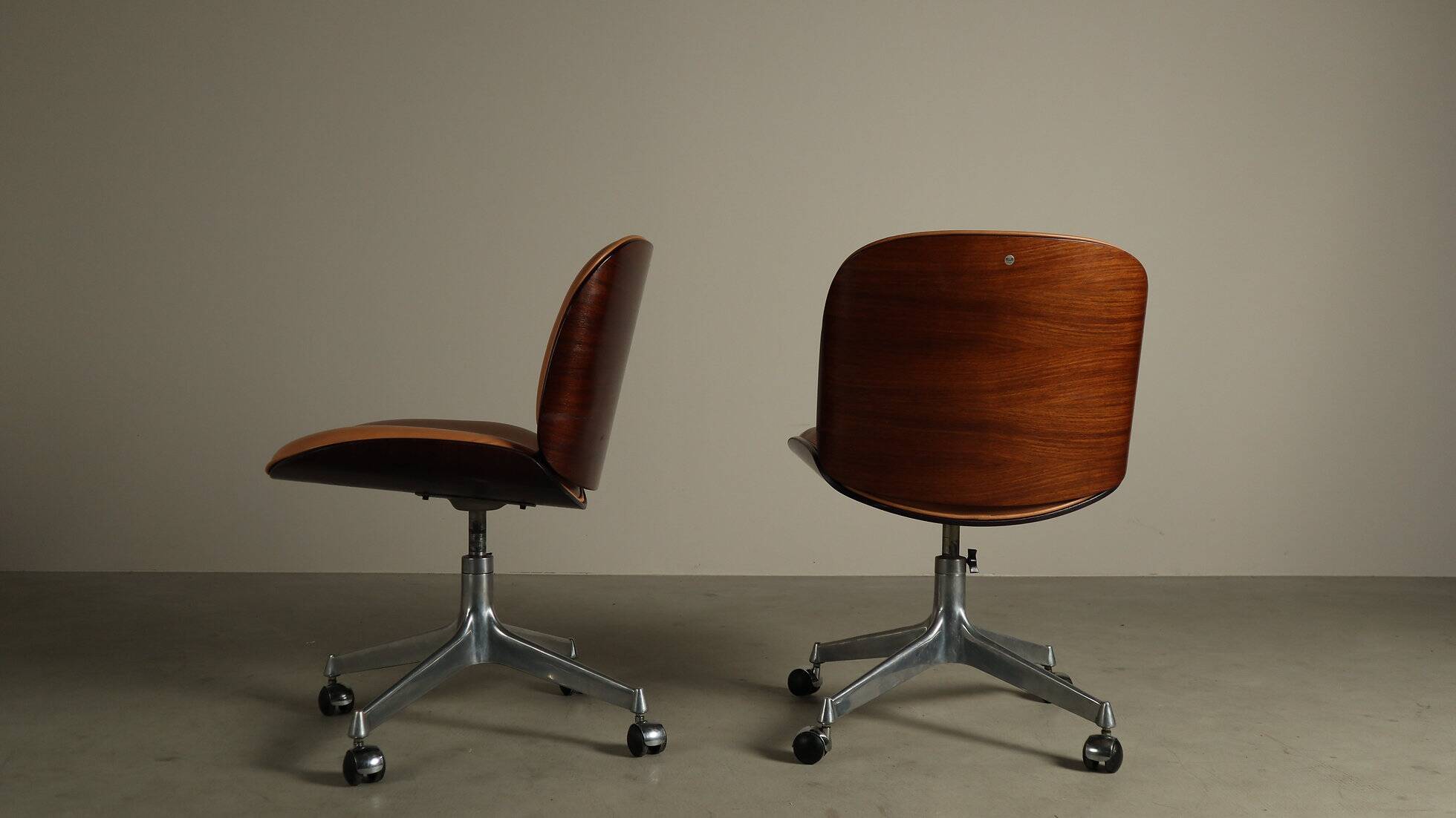 ‘Parioli’ office chairs by Ennio Fazioli for MIM Roma, Italy 1960s