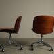 ‘Parioli’ office chairs by Ennio Fazioli for MIM Roma, Italy 1960s