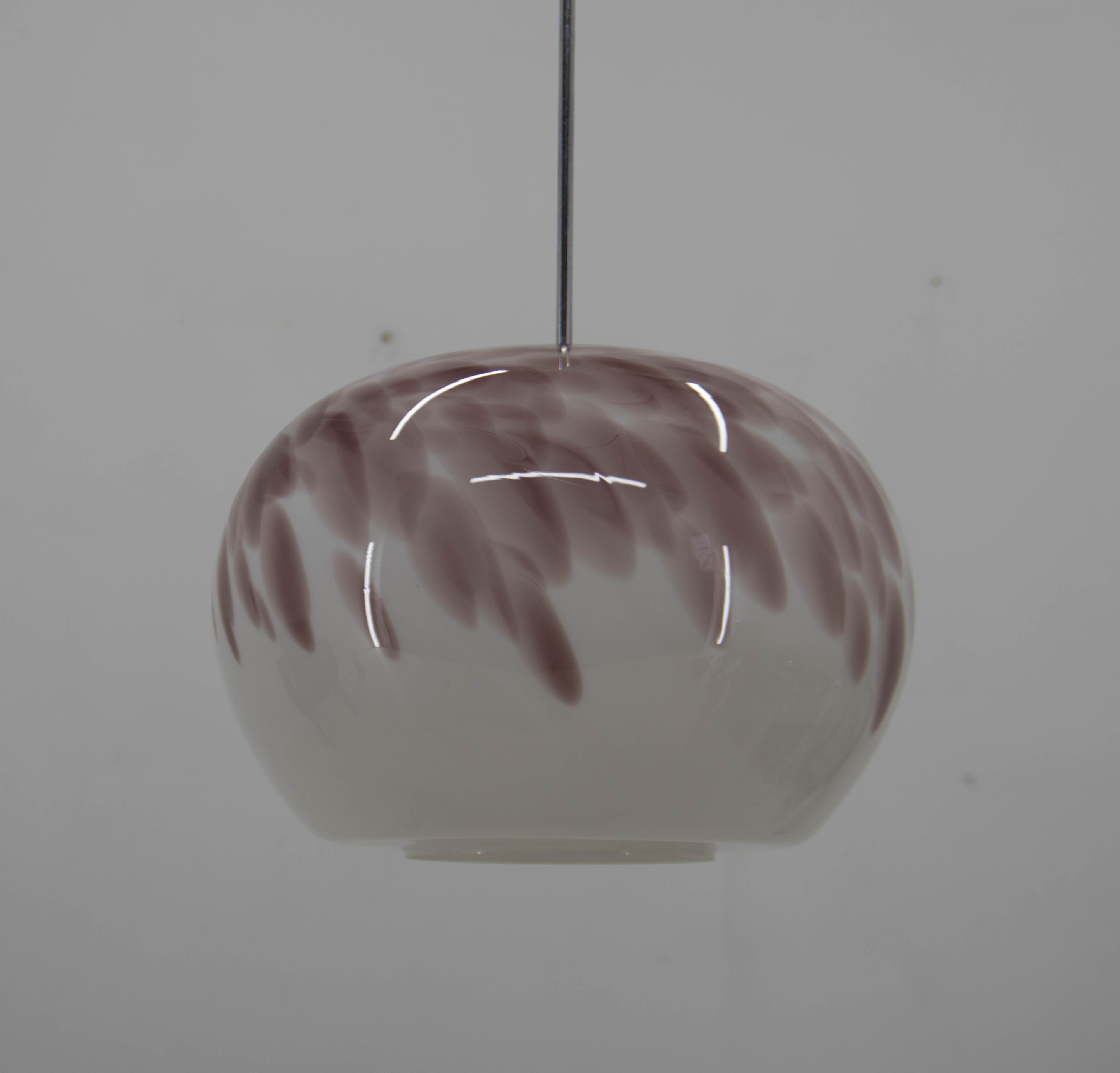 Art Glass Pendant, Czechoslovakia, 1970s