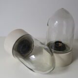 2 lamps, wall lamp or table lamp, ball shape, 50s