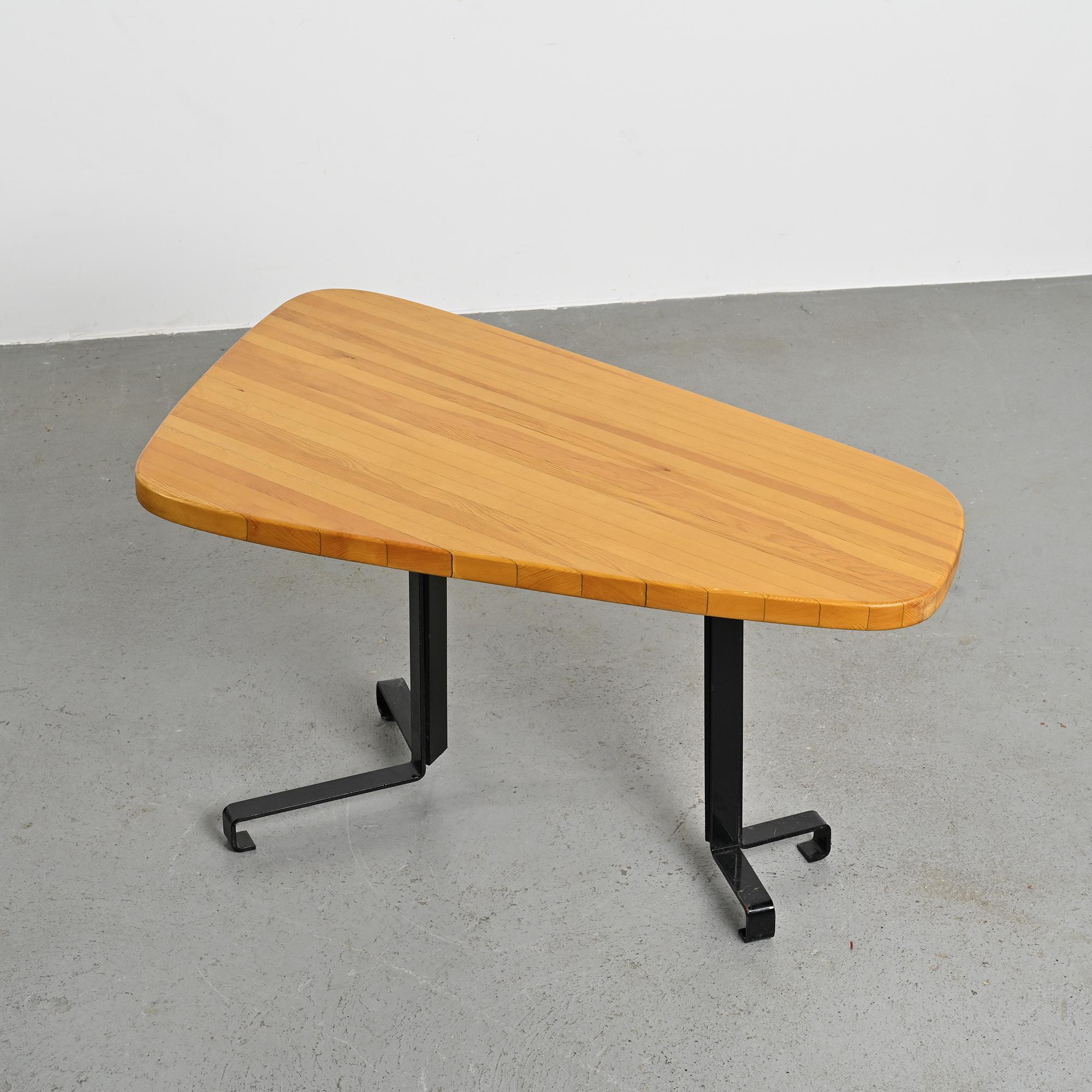 Free-form table, Charlotte Perriand for Les Arcs, circa 1986