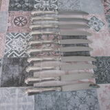 10 silver metal knives sfam