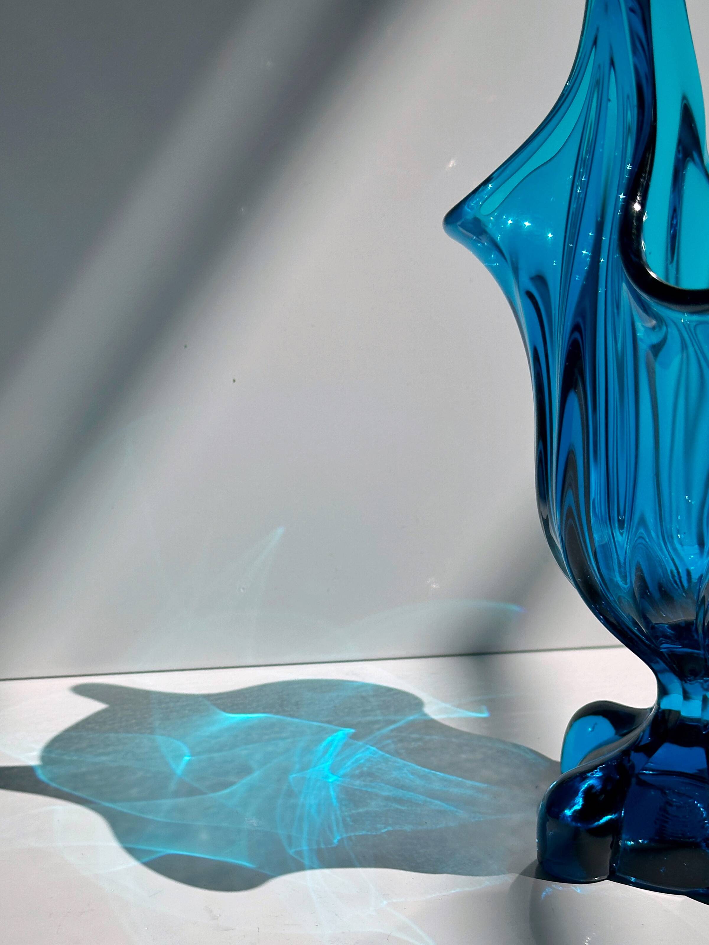 1960s Viking Glass Amphora Vase