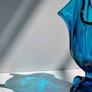 Vase amphore en verre viking des années 1960