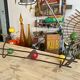 Wall coat rack with vintage balls