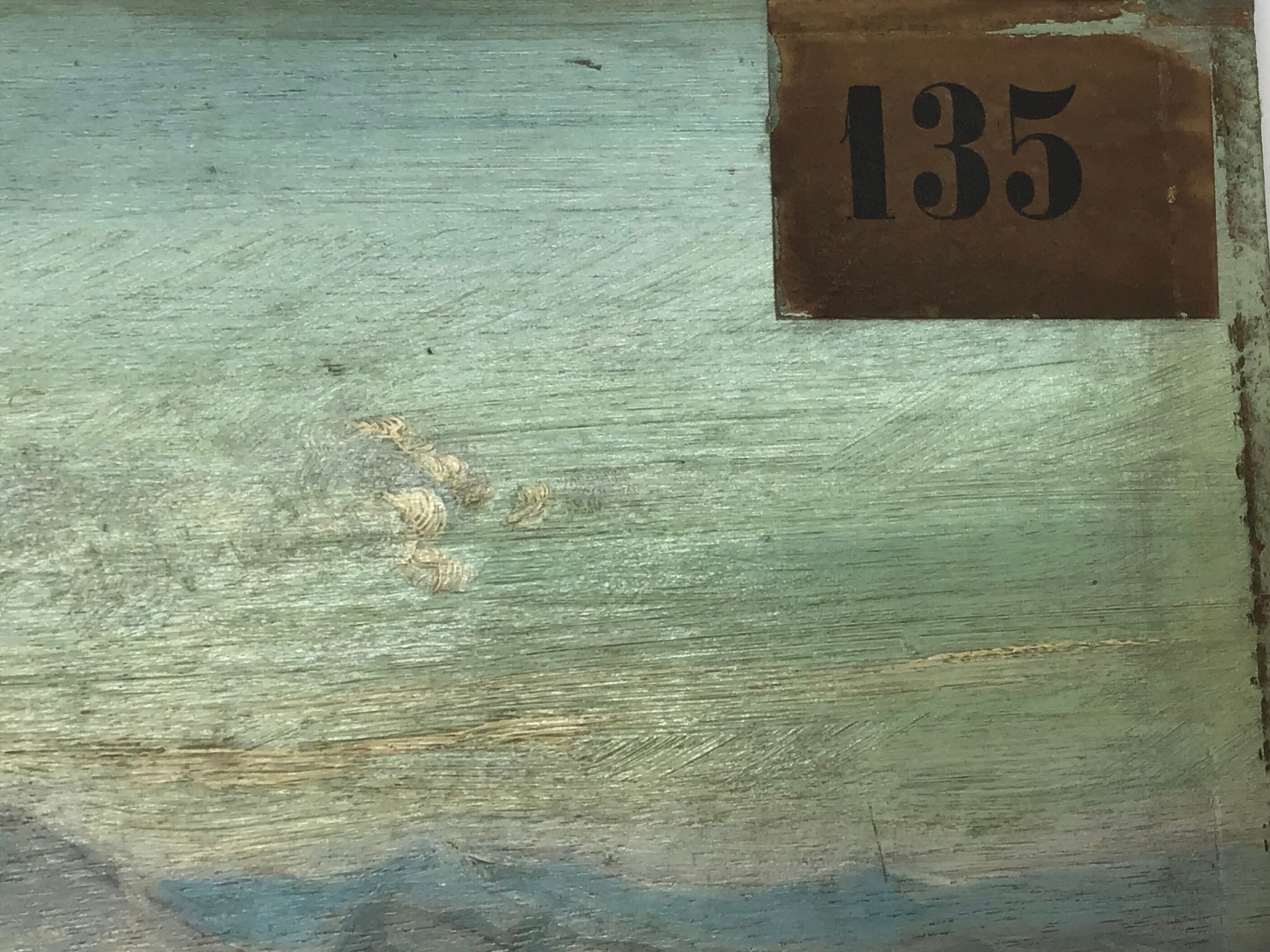 Ancient painting , Swiss landscape, signed and dated 1894