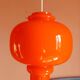 Pair of orange pendant lights by Hans-Agne Jakobsson, 1960