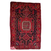 Tapis persan Hamadan antique des années 1930 160 cm x 241 cm