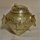 Pot couvert, brûle parfum, encens chinois en bonze