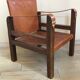 Pair of vintage design safari armchairs 50s