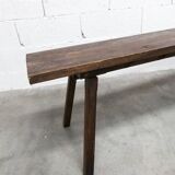 Artisanal bench 1960 brutalist 175cm