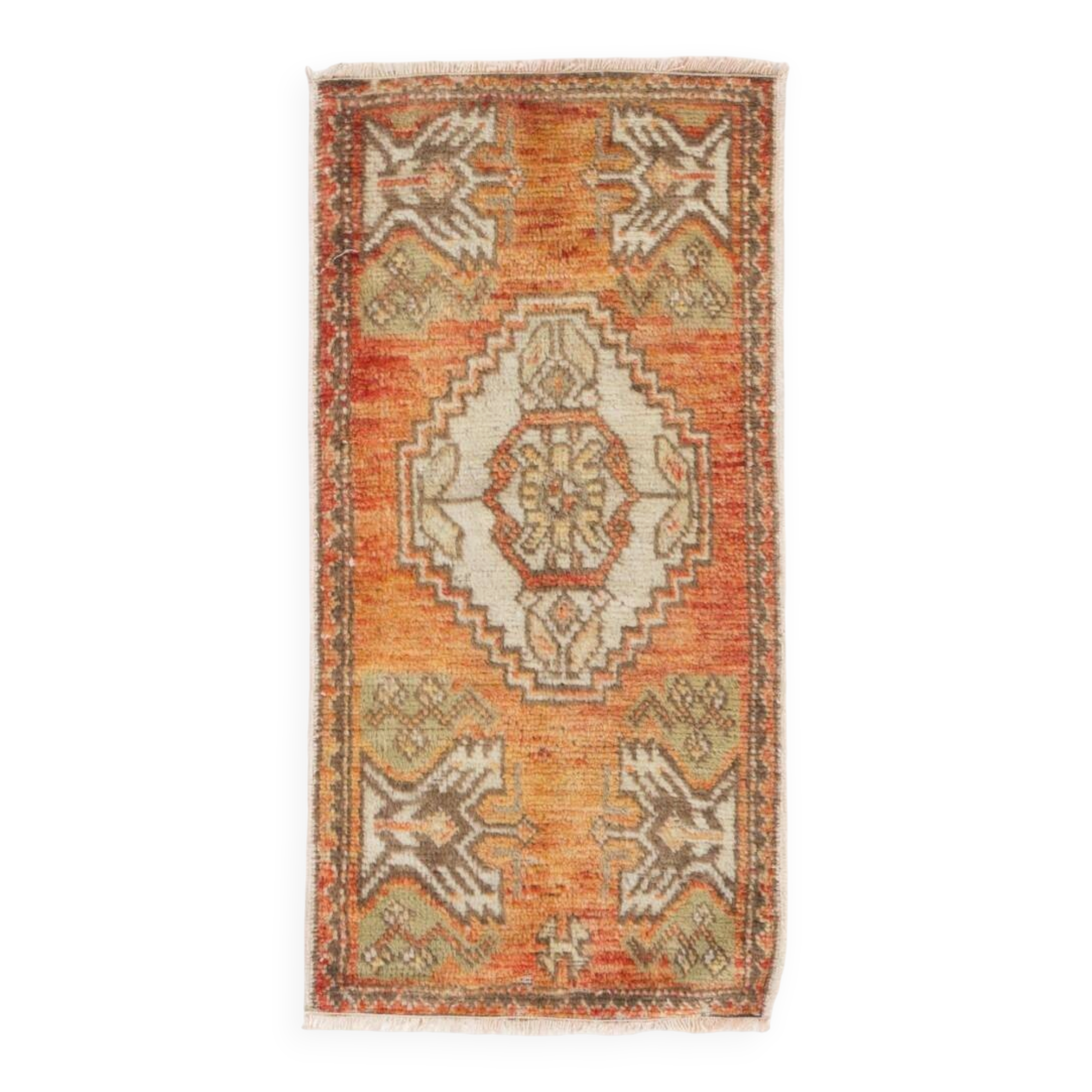 Vintage Small Rug. Handmade Door Mat. Turkish Seat Cover. Entryway Mat. Kitchen Rug
