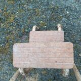 Yellow formica stool stepladder step