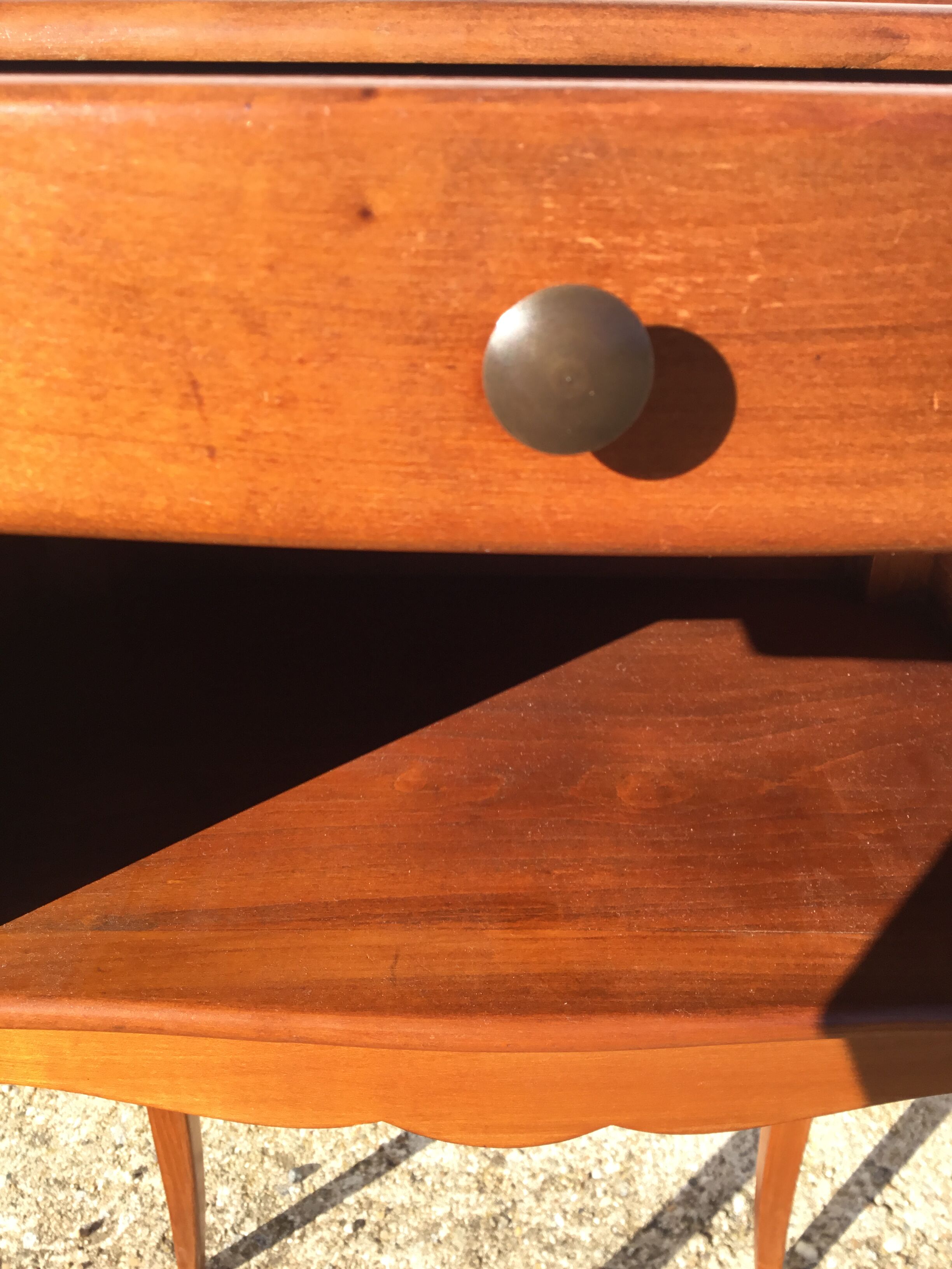 Bedside in cherry Louis XV