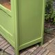 Armoire parisienne vitrée art déco 1930 kaki