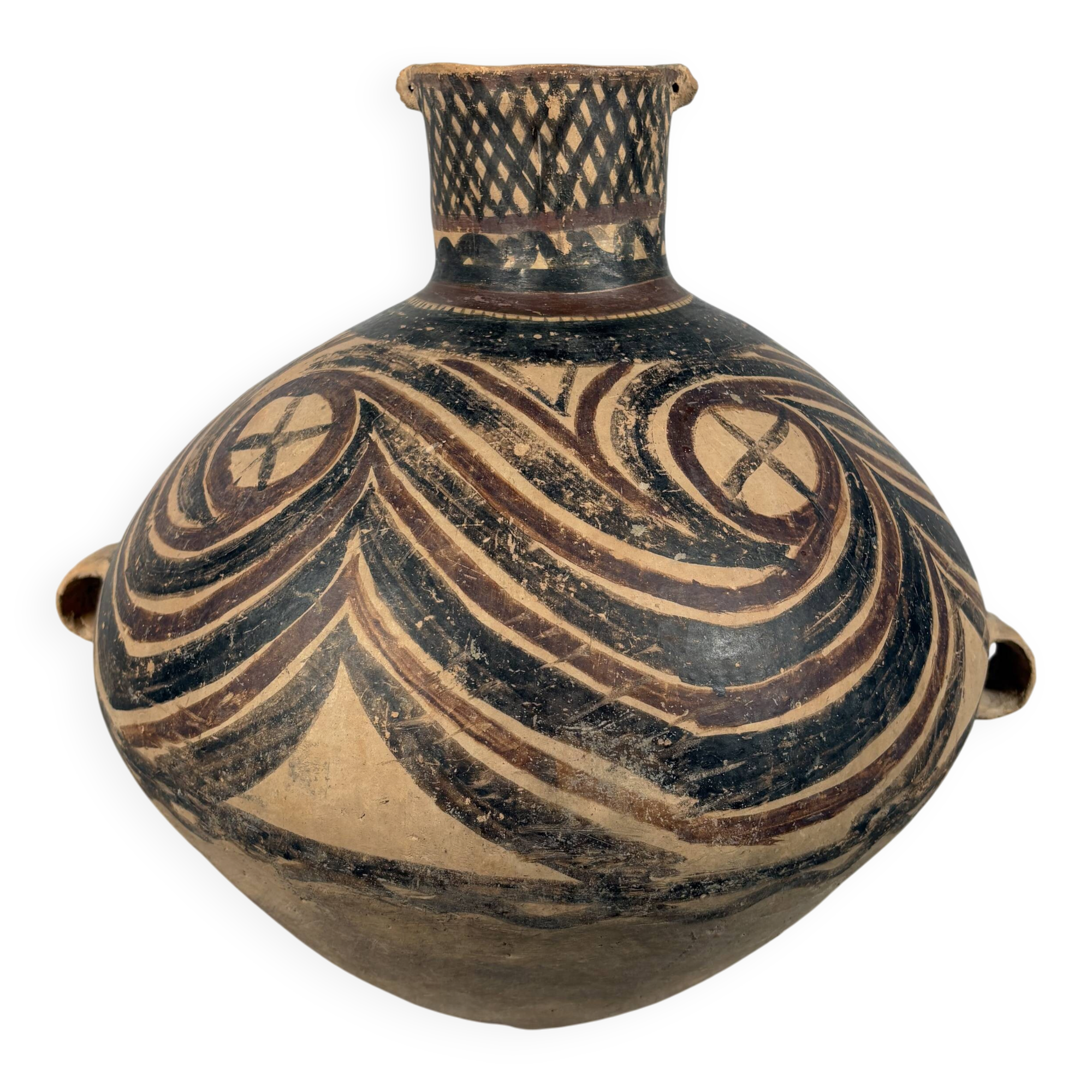 Painted terracotta vase, Neolithic period, Yangshao 4500-3000 BC