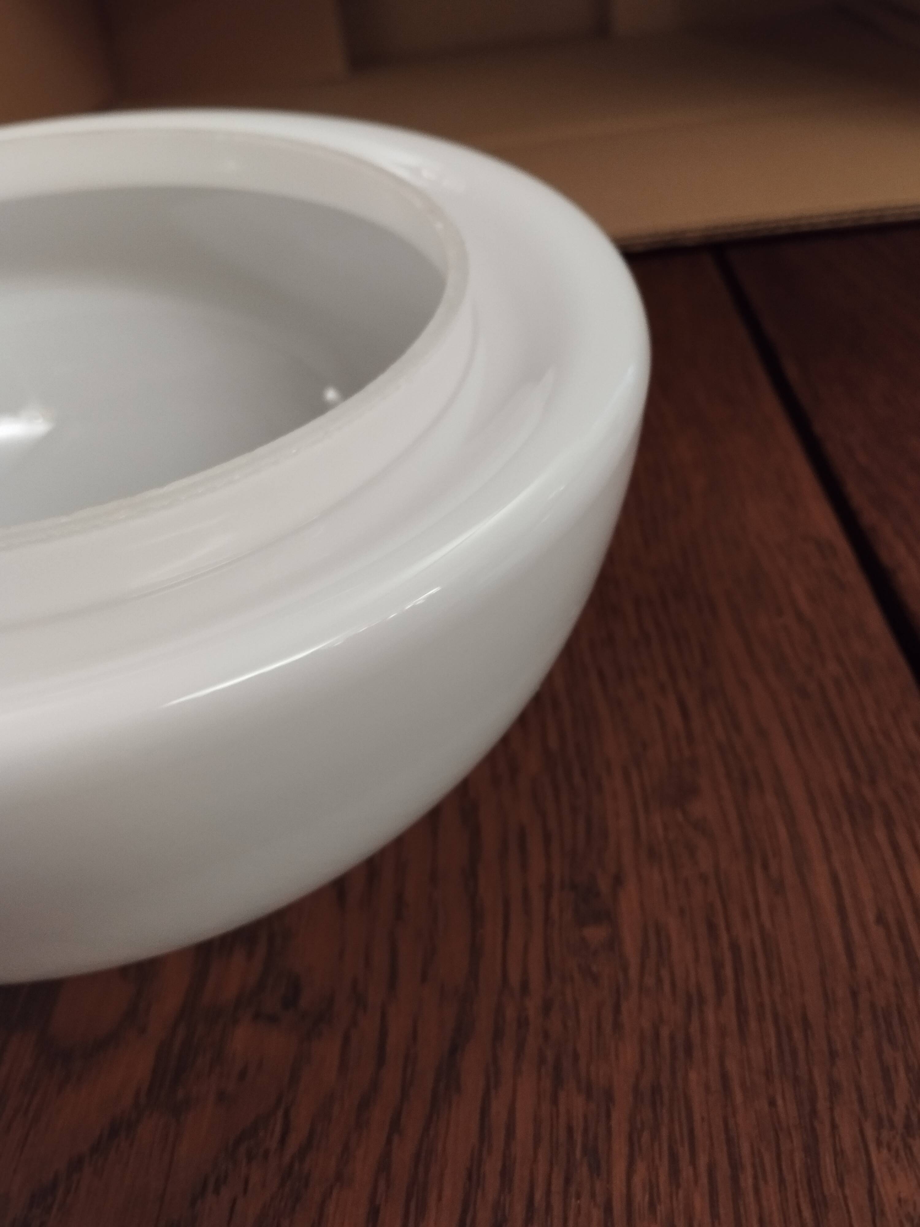 art deco white opaline globe for ceiling light diameter 20cm height 10.5cm