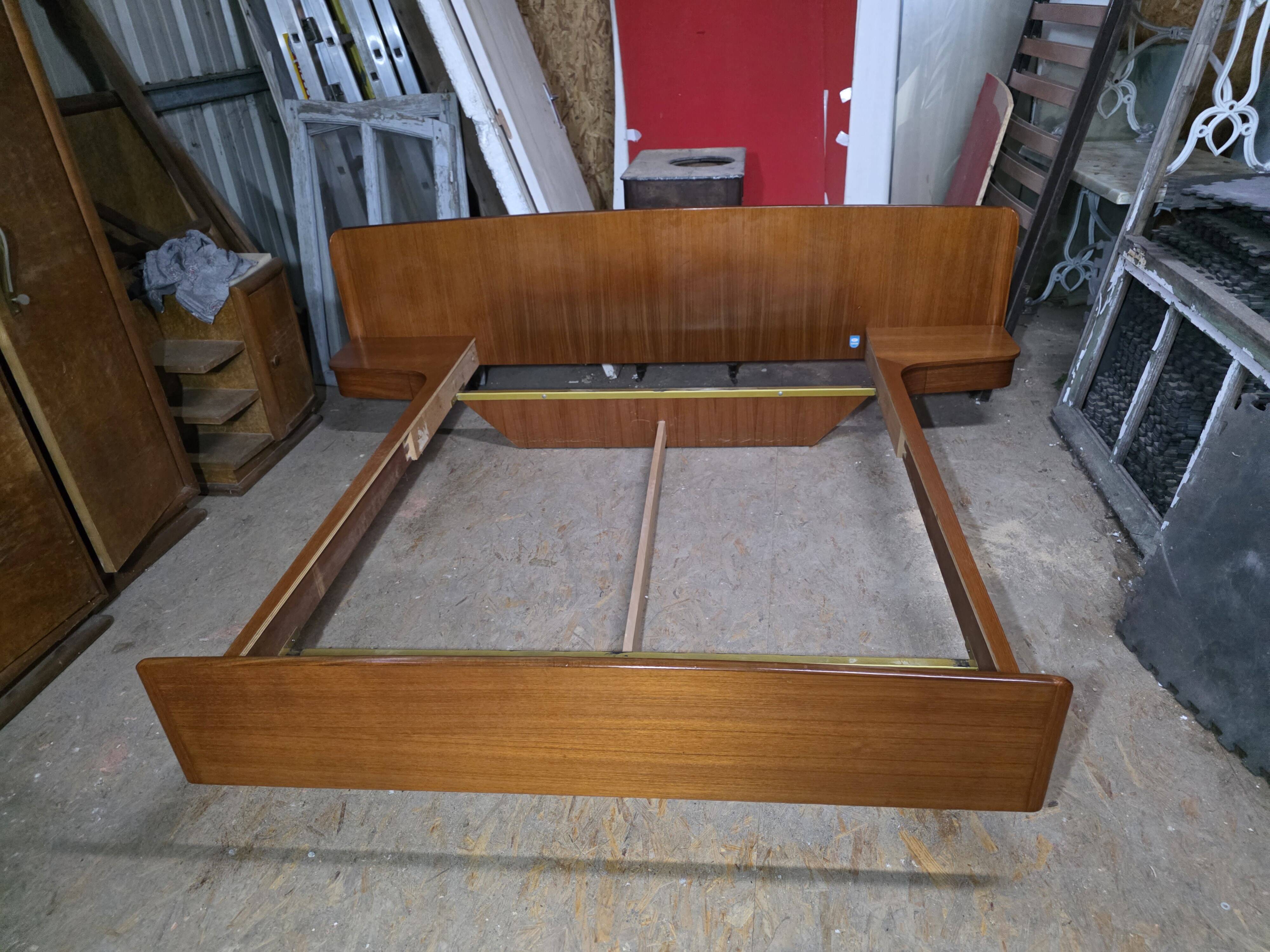 Scandinavian teak bed from the 1960s.