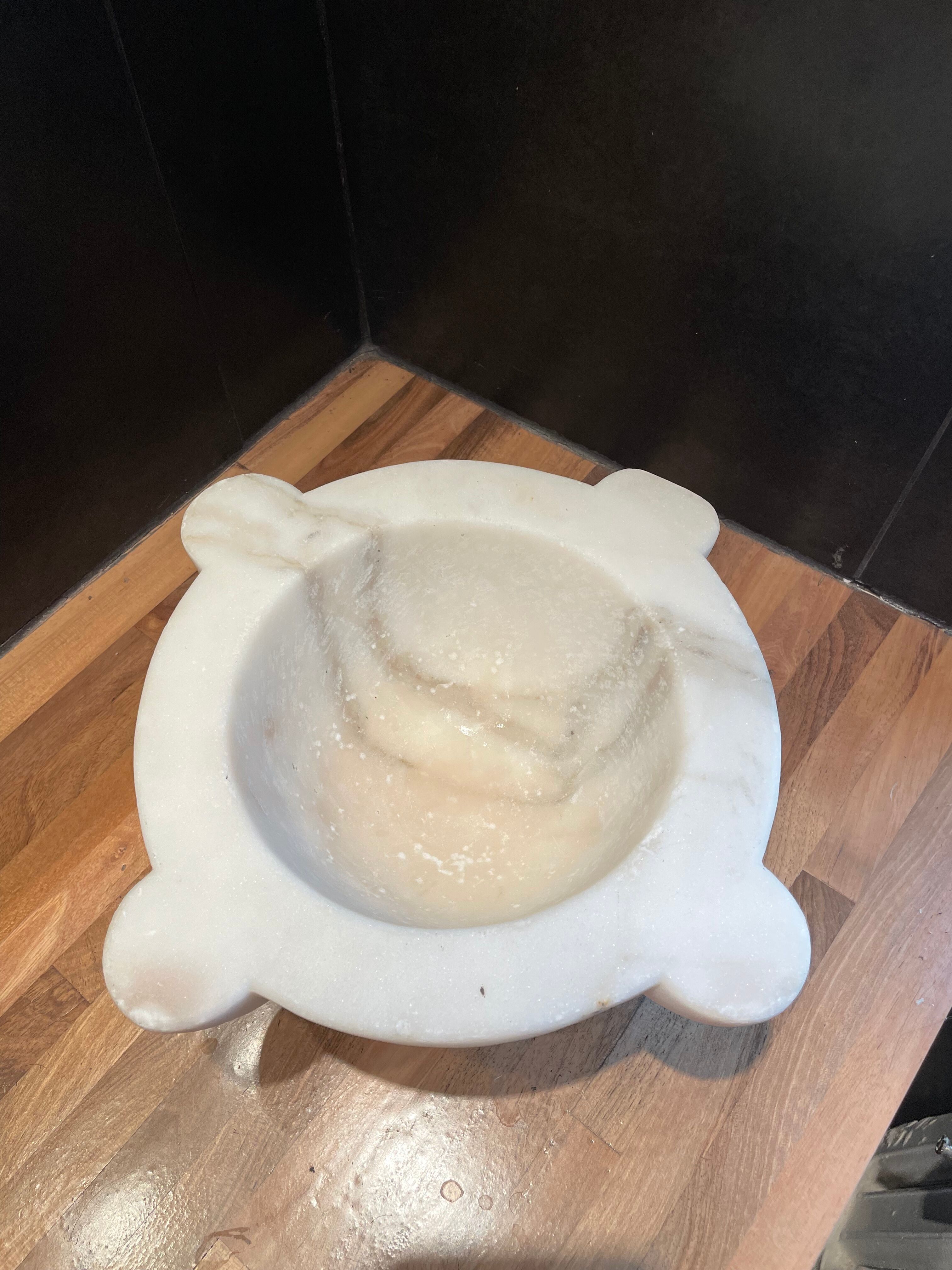 19th century marble mortar