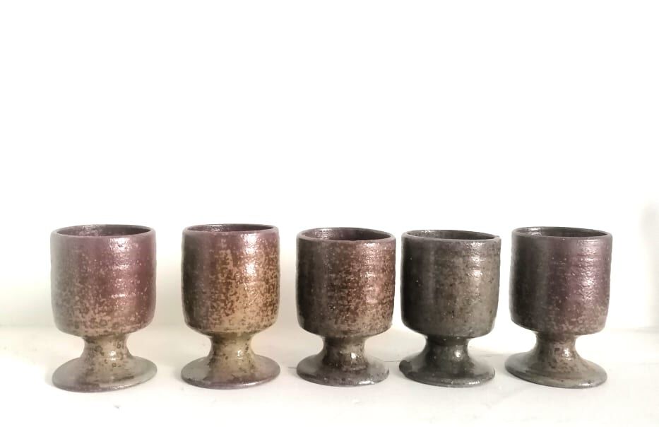 Stoneware service La borne by Guy baudat