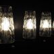 Pair of wall lights from the 1950s-1960s with a push button switch.