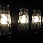 Pair of wall lights from the 1950s-1960s with a push button switch.