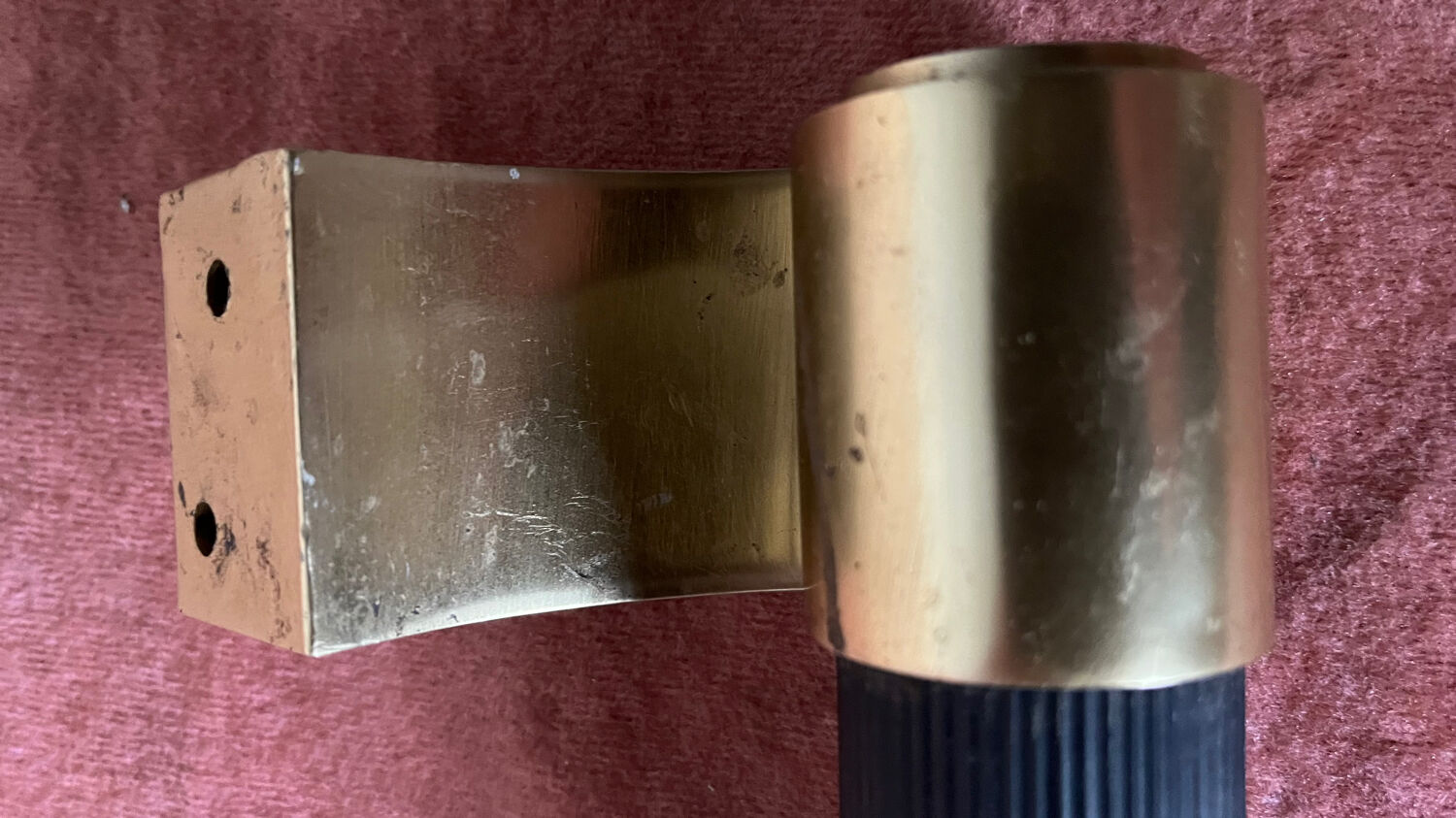 Brass towel rack 80s
