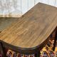 Table console demi lune anglaise en acajou 19ème