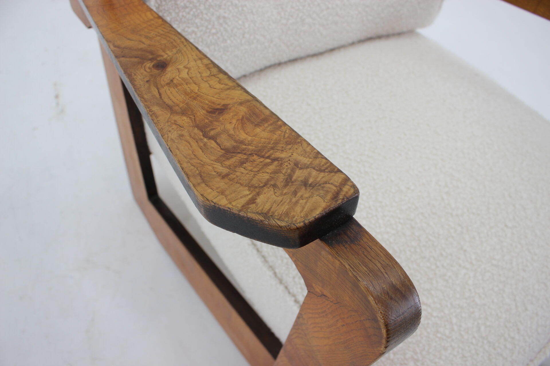 1930's unique cubist armchair, Czechoslovakia