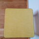 Yellow formica and chrome metal barstool