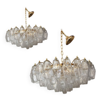 Pair of Murano glass chandeliers