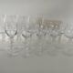 15 art deco glasses in French crystal with caryatid base