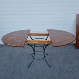 Set of 1 Table and 4 Chairs wrought iron 80s